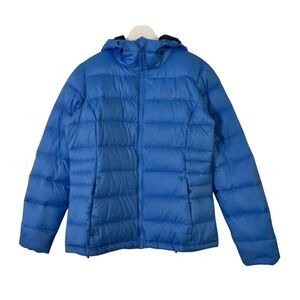 Columbia down fill blue Omni heat puffer ski jacket size M
